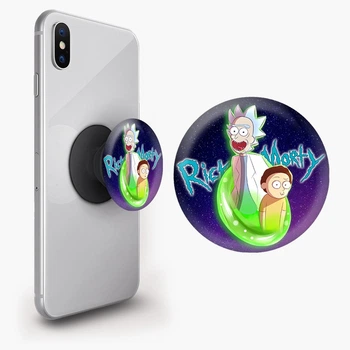 Попсокет (Popsockets) держатель для смартфона Рик и Морты (8754-1230-BK) Черный