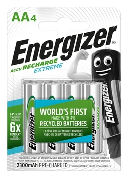 Аккумулятор Energizer Recharge Extreme, AA/(HR6), 2300mAh, LSD Ni-MH, блистер 4шт