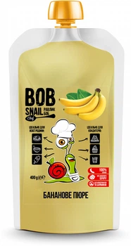 Натуральное банановое пюре Bob Snail 400г
