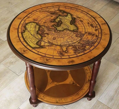 Столик бар дерев'яний коричневий 60x60x49 см. 480599