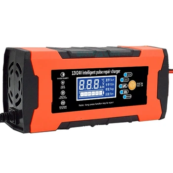 Интеллектуальное зарядное устройство 12V/ 24V 10A 120W для гелевых, кислотных, AGM аккумуляторов