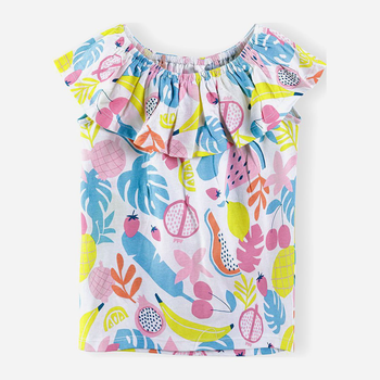Дитяча блузка для дівчинки 5.10.15 Urban Tropics 3I4055 110 см Різнокольорова (5902361982344)