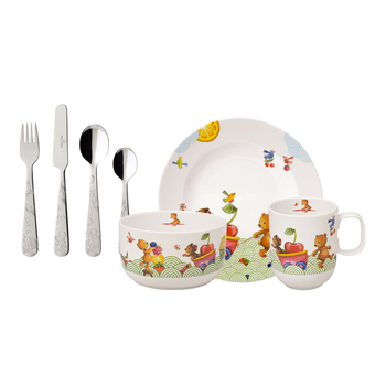 Набір дитячого посуду Villeroy & Boch Hungry as a Bear 7 предметів у подарунковій упаковці
