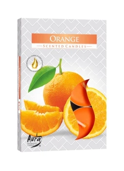 Свечи Bispol чайные ароматические (таблетки) Orange 6 шт в пачке