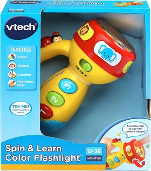 Музыкальный цветной фонарик желтый, VTech