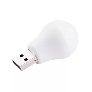 USB LED Лампочка 1W/5В Міні, Портативна світлодіодна міні USB лампа для павербанка, аварійного освітлення, міні світильник підсвічування ліхтарик нічник