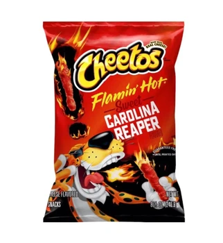 Острые Чипсы Cheetos Flamin' Hot Sweet Carolina Reaper 240.9г