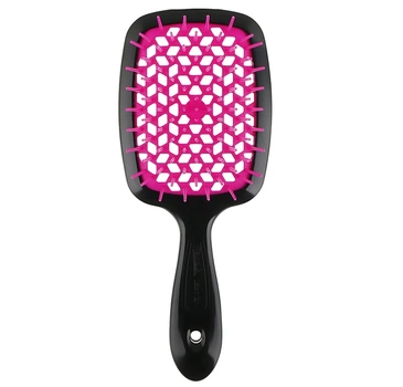 Щетка для волос черная с фуксией Superbrush Janeke