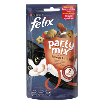 Лакомство Felix PARTY MIX Гриль Микс 60г для кошек (7613287631404)