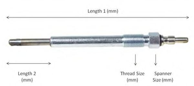 Свічка розжарювання LT 2.8TDI 02-06 (AUH)(11.5V) Lucas (LP097)