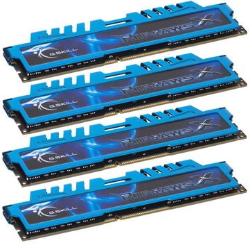 Оперативна пам'ять G.Skill DDR3-1600 32768MB PC3-12800 (Kit of 4x8192) RipjawsX (F3-1600C9Q-32GXM)