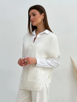 Жилет женский ARTKNIT Jolie S-M Молочный (4823093443983)