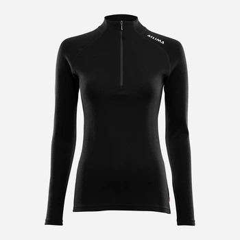 Термокофта жіноча зимова спортивна вовняна Aclima WarmWool 200 Mock Neck Women 103257 M Jet Black (7034041059577)