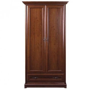 Шкаф распашной Соната 2D1S / 1100х655х2250 из ДСП цвет каштан Gerbor Holding
