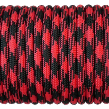 Шнур-паракорд (Paracord Type III 550 - 4 мм) Camo Black & Red 070 10 м.