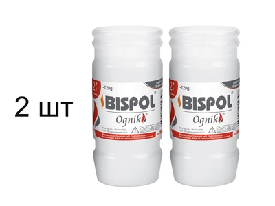 Свеча длительного горения Bispol Ognik 48 часов 2 шт (WP2N)