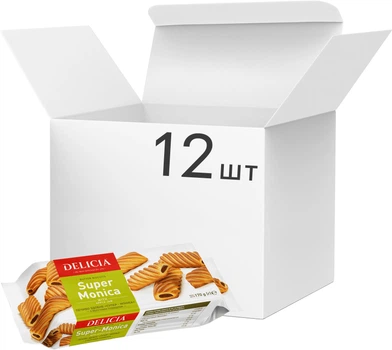 Упаковка печенья сдобного Delicia Супер-Моника 170 г х 12 шт (4823102503042)