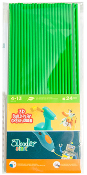 Набір стрижнів для 3D-ручки 3Doodler Start Зелений 24 шт (3DS-ECO07-GREEN-24)