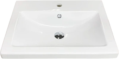 Раковина, умивальник накладний, штучний камінь ADAMANT Cers 60 White