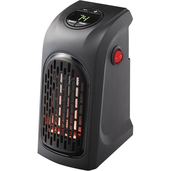 Портативный обогреватель дуйка теплик керамический тепловентилятор Handy Heater 400 Вт черный