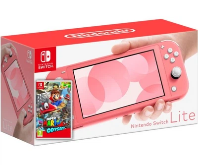 Nintendo Switch Lite Coral + Игра Super Mario Odyssey (русские субтитры)