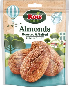 Миндаль жареный в духовке Rois с морской солью 120 г (0.12 кг) (3800200829640)