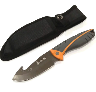 Нож туристический охотничий тактический Gerber Bear Grylls BG D752 23 см с крюком в чехле