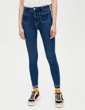 Джинси PULL & BEAR Ж1090311 (9687/345/400) цвет блакитний (Ж1090311 - 139680)