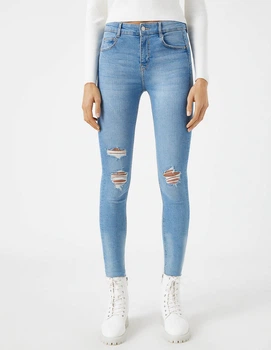 Джинси PULL & BEAR Ж1090296 (5682/318/420) цвет блакитний (Ж1090296 - 139652)