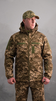 Куртка тактическая Softshell Пиксель ВСУ (Размер 48)
