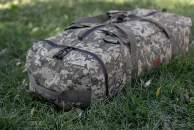 Сумка рюкзак-баул армійський з відділенням для взуття Стохід 85л Піксель