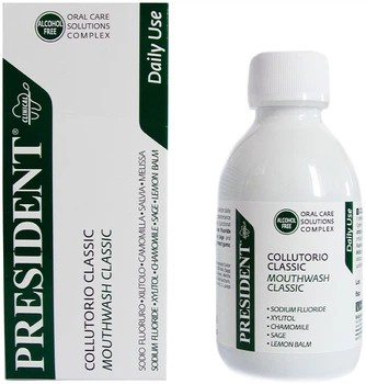 Ополіскувач для ротової порожнини President Classic 200 мл (8030009701549)