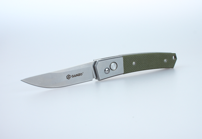 Карманный туристический складной нож Ganzo G7362-GR для выживания зеленый