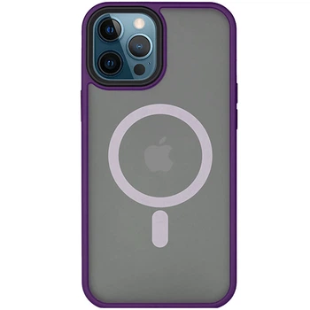 Чохол на Apple iPhone 14 Pro Max / для айфон 14 про макс з функцією MagSafe Темно-фіолетовий