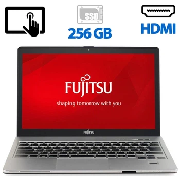 Ультрабук Б-класс Fujitsu LifeBook / 13.3" IPS Touch / Core i5-6300U (2(4) ядра по 2.4-3 GHz) / 8GB DDR4 / 256GB SSD / HD Graphics 520 / WebCam / HDMI б/у