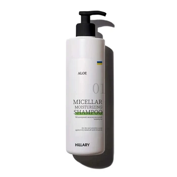 Міцелярний зволожувальний шампунь Aloe Hillary Aloe Micellar Moisturizing Shampoo, 500 мл HI-07-568
