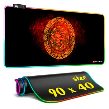Геймерський килимок для мишки SKY (GMS-WT 9040/221) RAZER / RGB підсвічування / 90x40 см