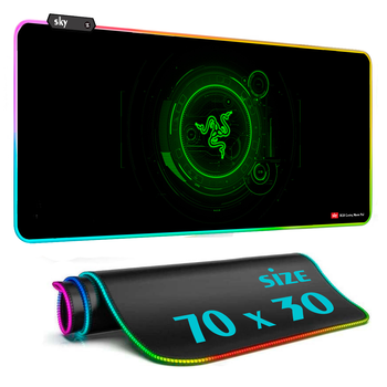 Геймерский коврик для мышки SKY (GMS-WT 7030/220) RAZER / RGB подсветка / 70x30 см