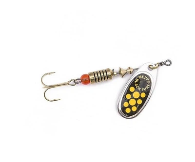 Блесна-вертушка Mepps Black Fury Silver/Yellow №3 6,5г