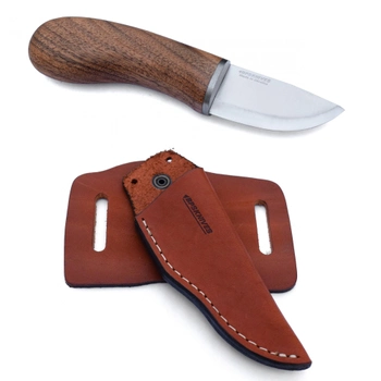 Компактный нож из Нержавеющей Стали MK1 SSH BPS Knives - Нож для повседневных задач - Нож для сбора грибов на природе и простой работы по дереву.