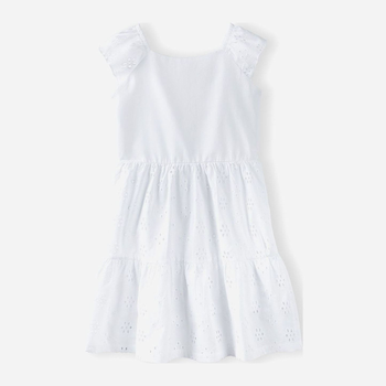 Sukienka dziecięca dla dziewczynki 5.10.15 Eos 3K4011 128 cm Biała (5902361984126)