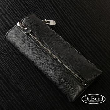Гаманець ключниця з натуральної шкіри DR. BOND PR-221221-36758 чорний