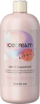 Шампунь Inebrya Shampoo Dry-T для сухого, кучерявого й фарбованого волосся 1000 мл (8008277263212)