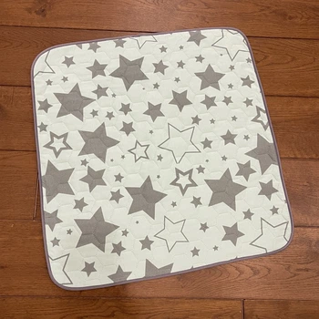 Многоразовая пеленка для детей Pelushka Mint Stars 60х60 см