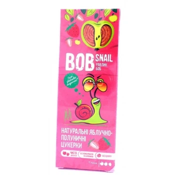 2шт, Конфета Bob Snail Улитка Боб Яблоко-Клубника 30 г (4820162520316)