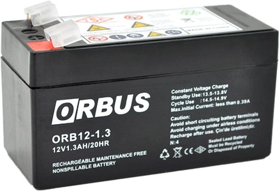 Аккумуляторная батарея ORBUS ORB1213 AGM 12V 1.3Ah (YT29656)