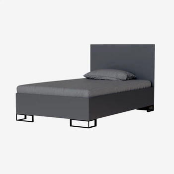 Кровать 1,2 Ascet 1270x1000x2060 графит (GAAS07070000030)