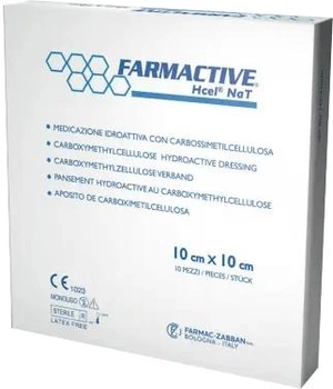 Гидроактивная абсорбционная карбоксиметилцеллюлозна повязка Farmac-Zabban Farmactive CMC 10 х 10 см (1701421010)