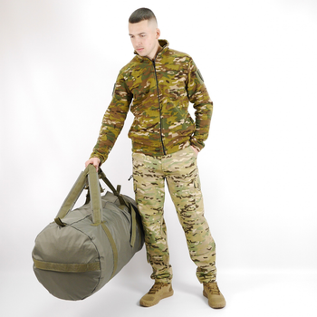 Баул тактический военный транспортный сумка-рюкзак 80 л Олива
