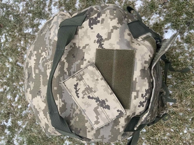Баул 120 літрів армійський військовий ЗСУ тактичний сумка похідний рюкзак з місцем під каремат піксель 964645424796